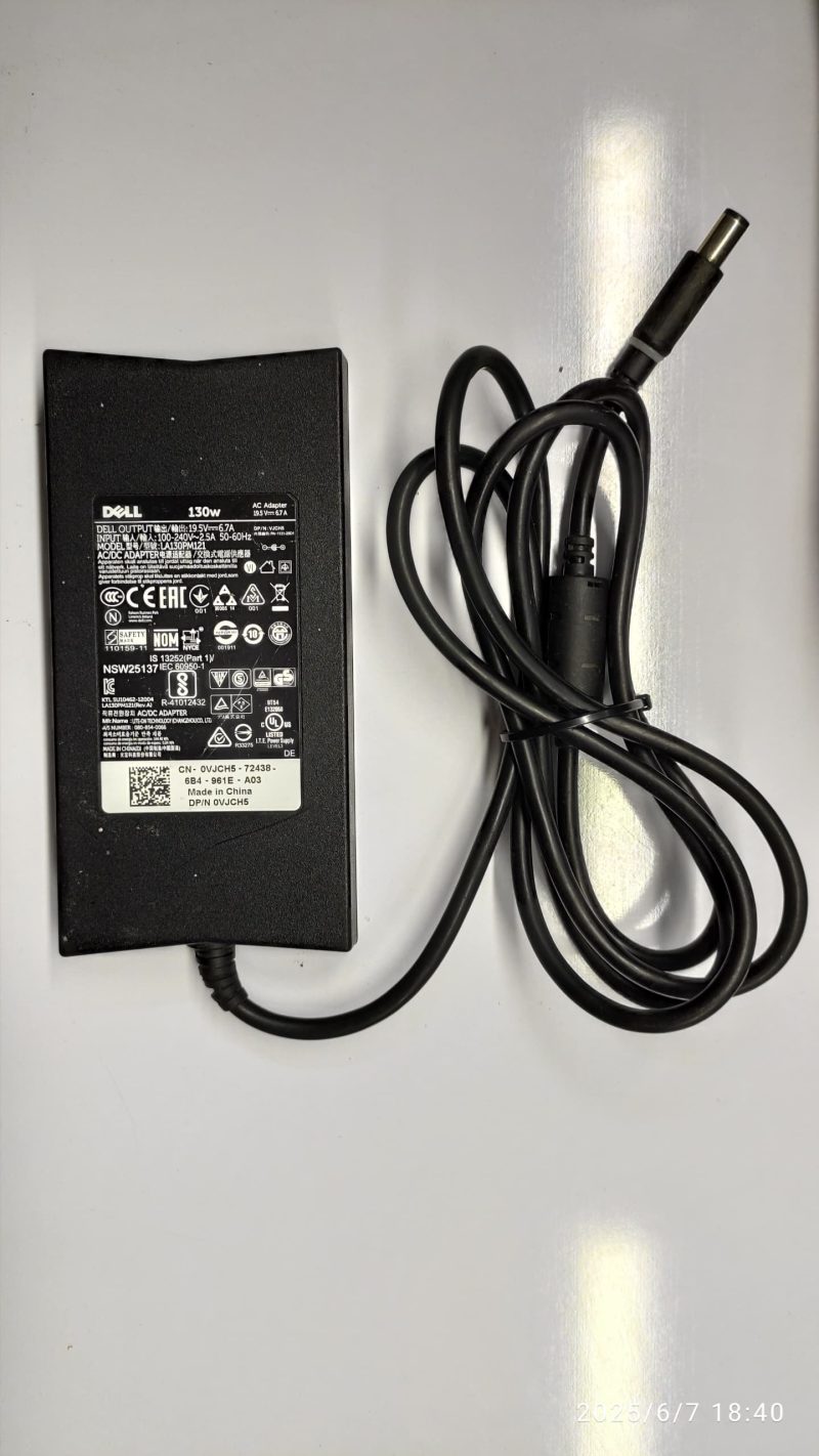شارژر لپ تاپ19.5ولت6.7امپر دل مدل LA130PM131-استوک - Image 2