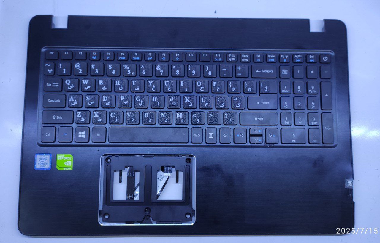 photo_2025-07-15_11-00-01 قاب کنار کیبورد لپ تاپ ایسر E5-553 مشکی-استوک - Image 1