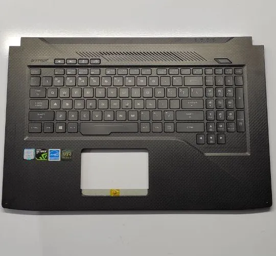photo_2025-10-23_10-36-26_11zon قاب کنار کیبورد به همراه کیبورد لپ تاپ ایسوس ASUS ROG STRIKS GL 703 - استوک - Image 1