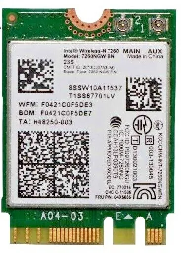 s-l1200 (2) کارت وای فای لپ تاپ لنوو ThinkPad E490 - استوک - Image 1