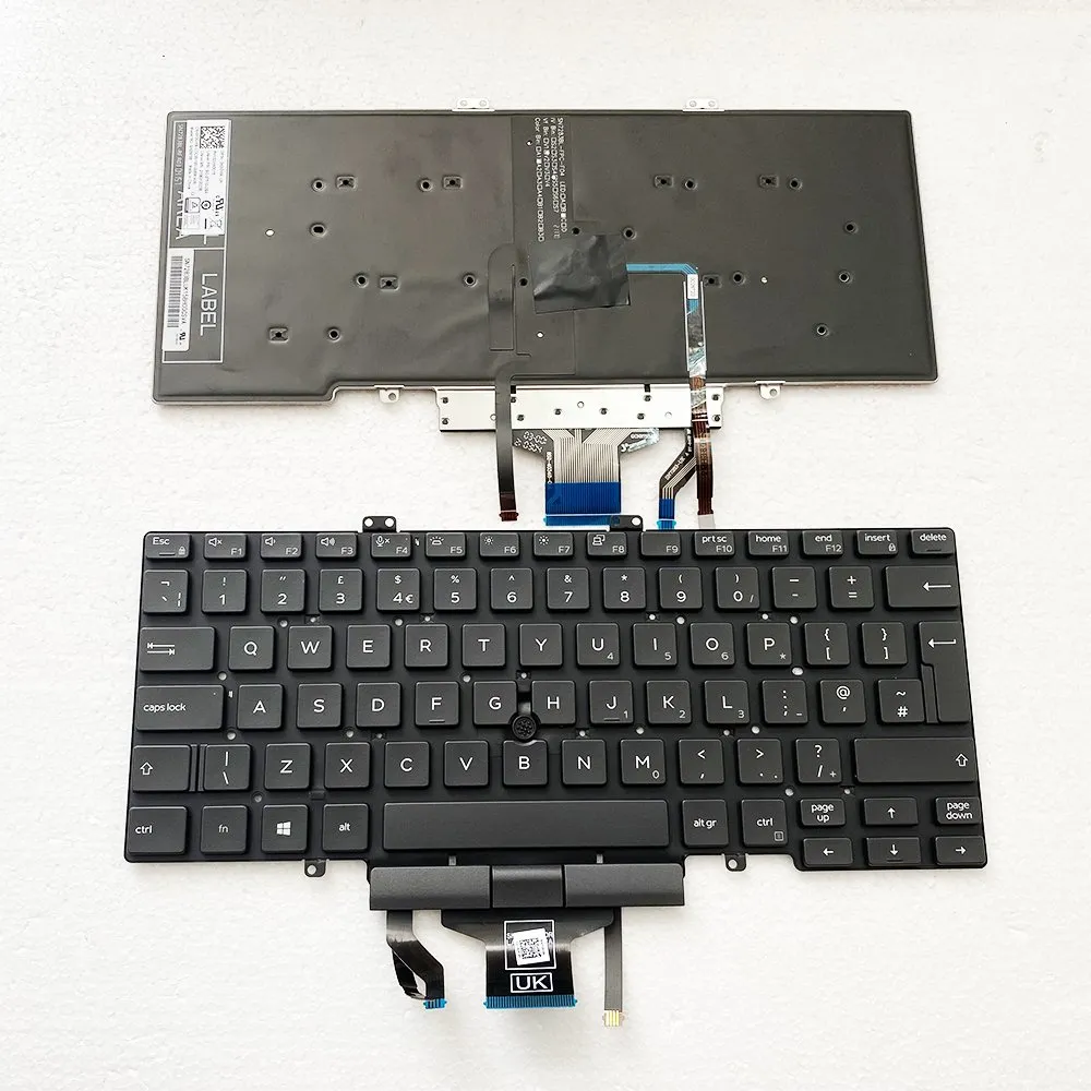 Original-UK-Backlit-Keyboard-for کیبورد لپ تاپ دل DELL Latitude 5400 - استوک - Image 1