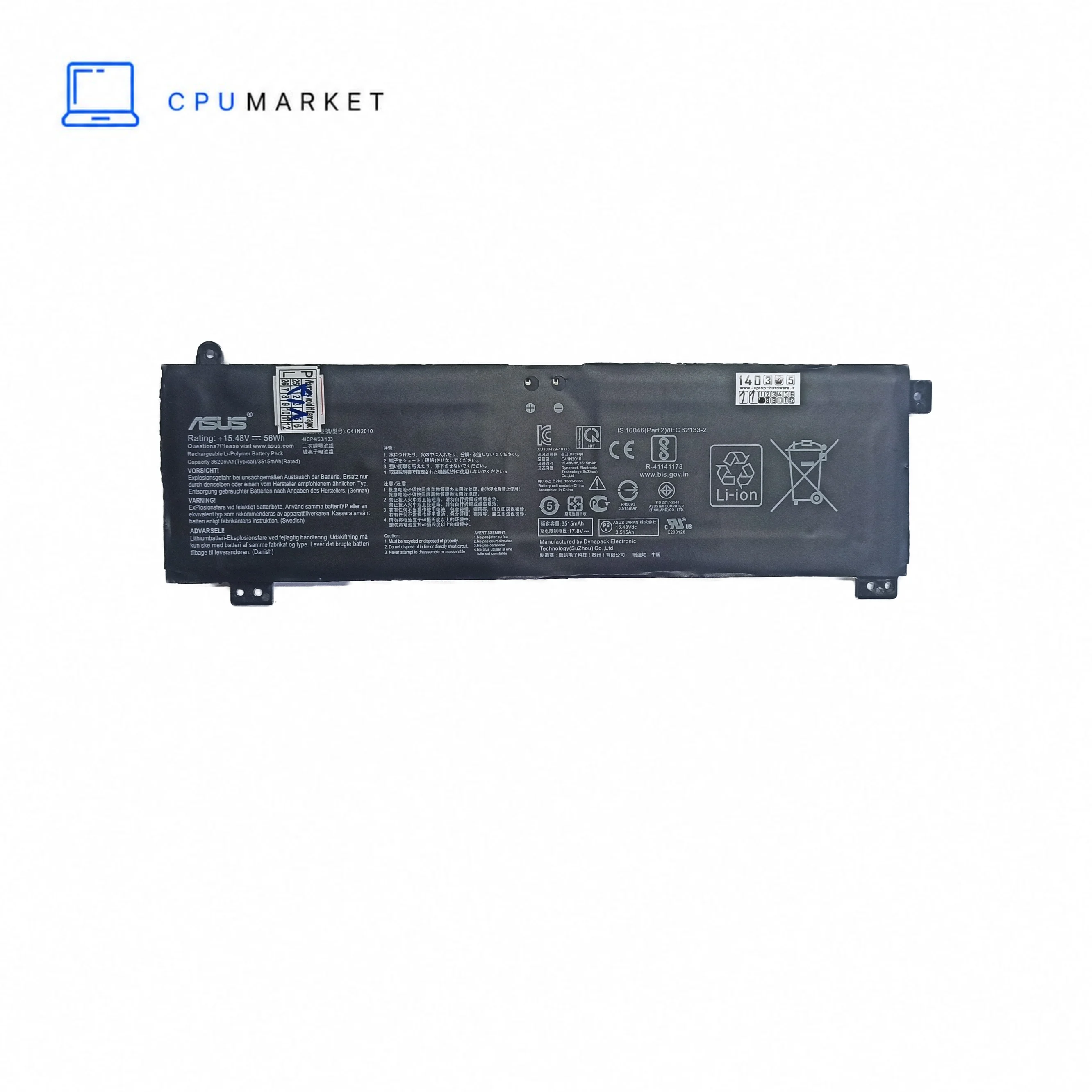 باتری لپ تاپ ایسوس C41N2010 اورجینال رو دستگاهی